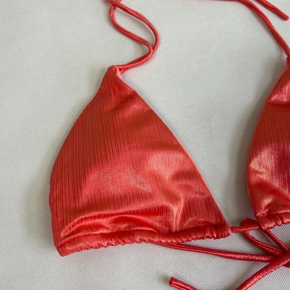 Icon Swim size XL cool off bikini two piece hot pink tie closure adjustable NEW - Picture 6 of 12